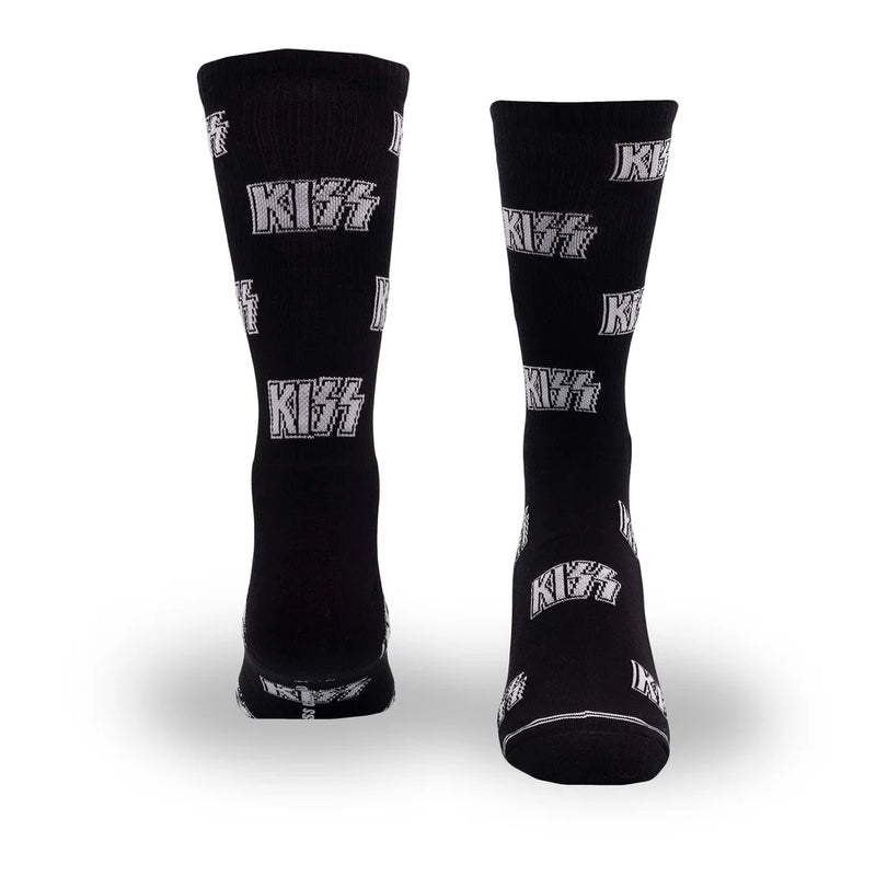 Kiss All Over Logo Crew Sock
