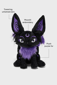 Kitsune Plush Blk/Purple