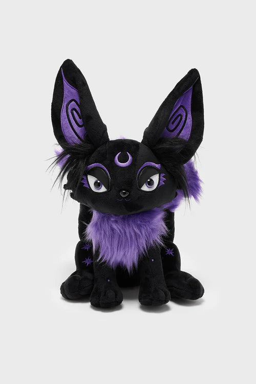 Kitsune Plush Blk/Purple