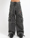 Lock Up Pant Black Denim