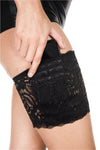 Lace Garter W/Pocket-black