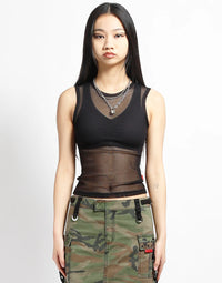 Ladies Tank Fishnet