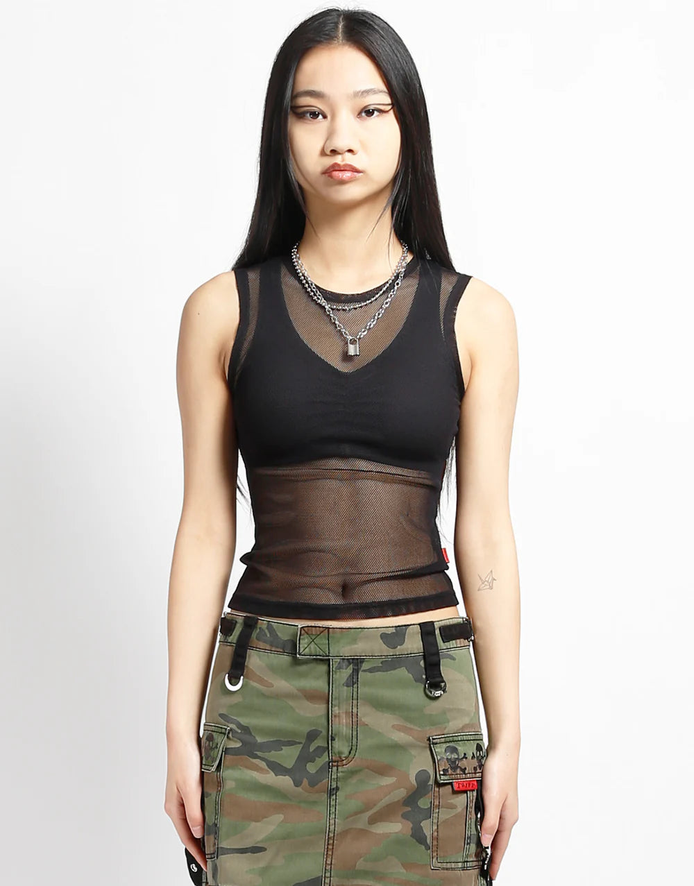 Ladies Tank Fishnet