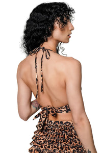 Leopard O-Ring Halter Top
