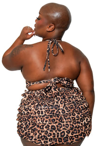 Leopard O-Ring Halter Top
