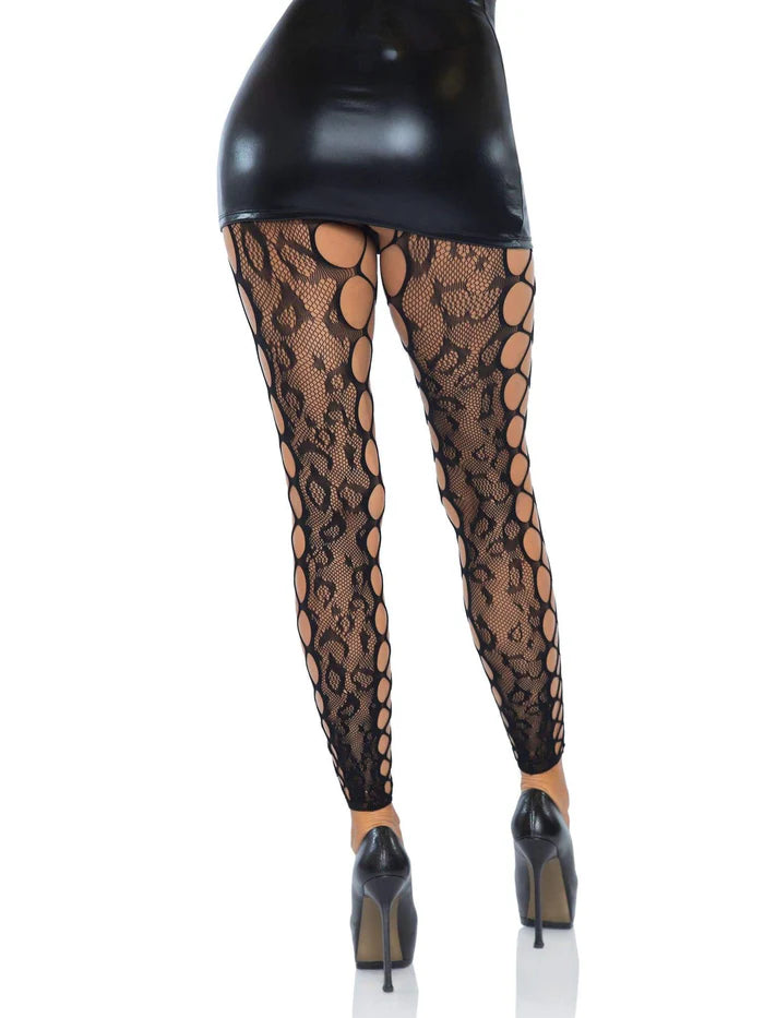 Lexi Leopard Footless Tights