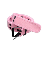 Light Pink Fabric Grommet Belt