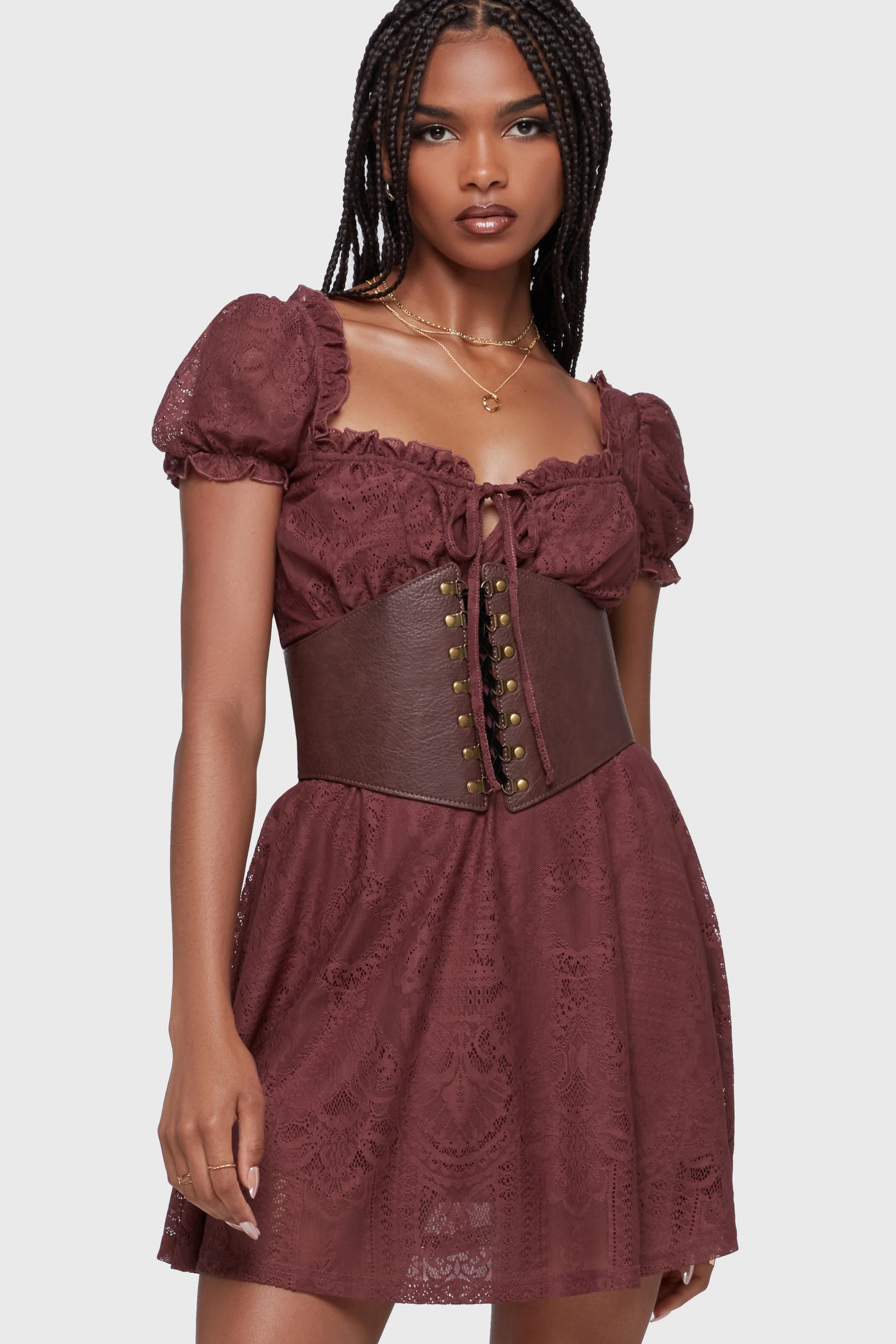 Lilith's Garden Mini Dress Bur