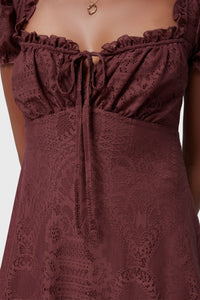 Lilith's Garden Mini Dress Bur