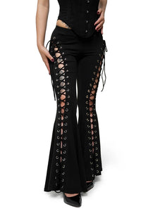 Low Rise Alice Lace Up Flares
