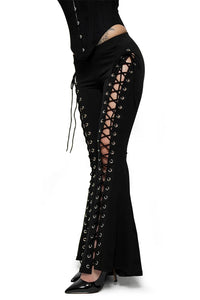 Low Rise Alice Lace Up Flares