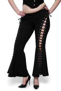 Low Rise Alice Lace Up Flares