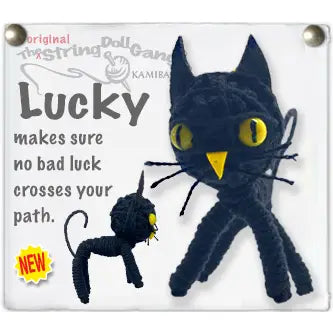 Lucky Cat String Doll