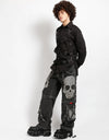 Maximum Skull Pant-Black Denim