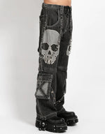 Maximum Skull Pant-Black Denim