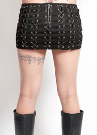 Medieval Mini Skirt Blk