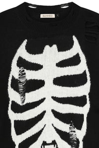 Melinoe Knit Dress Blk/Wht