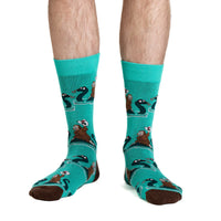 Men's Bigfoot Riding Loch Ness