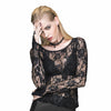 Mesh Lace L/S Floral top