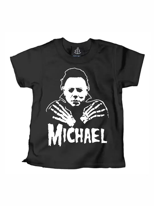 Michael Fiend Black Kids Shirt