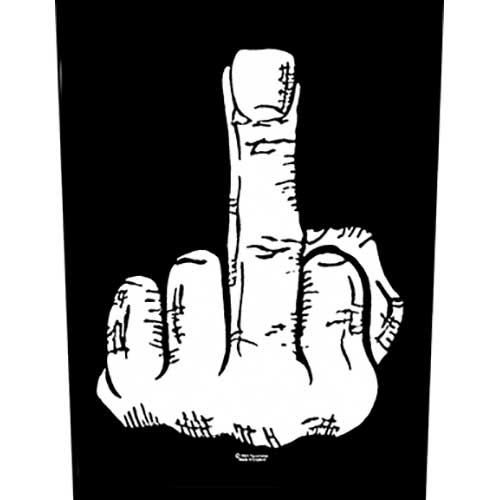 Middle Finger Back Patch