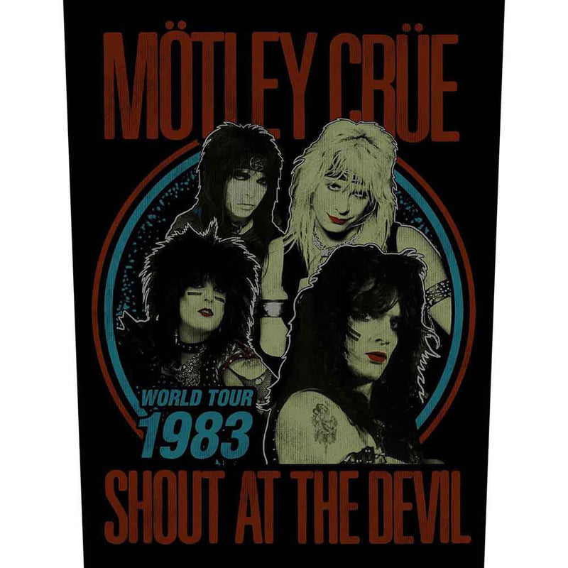 Motley Crue Shout Group Back Patch