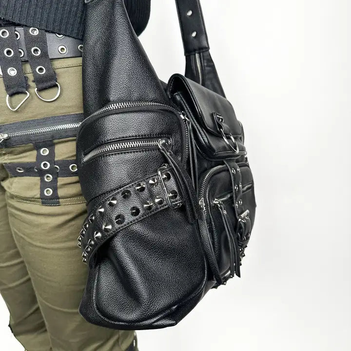 Moto Utility Hobo Bag