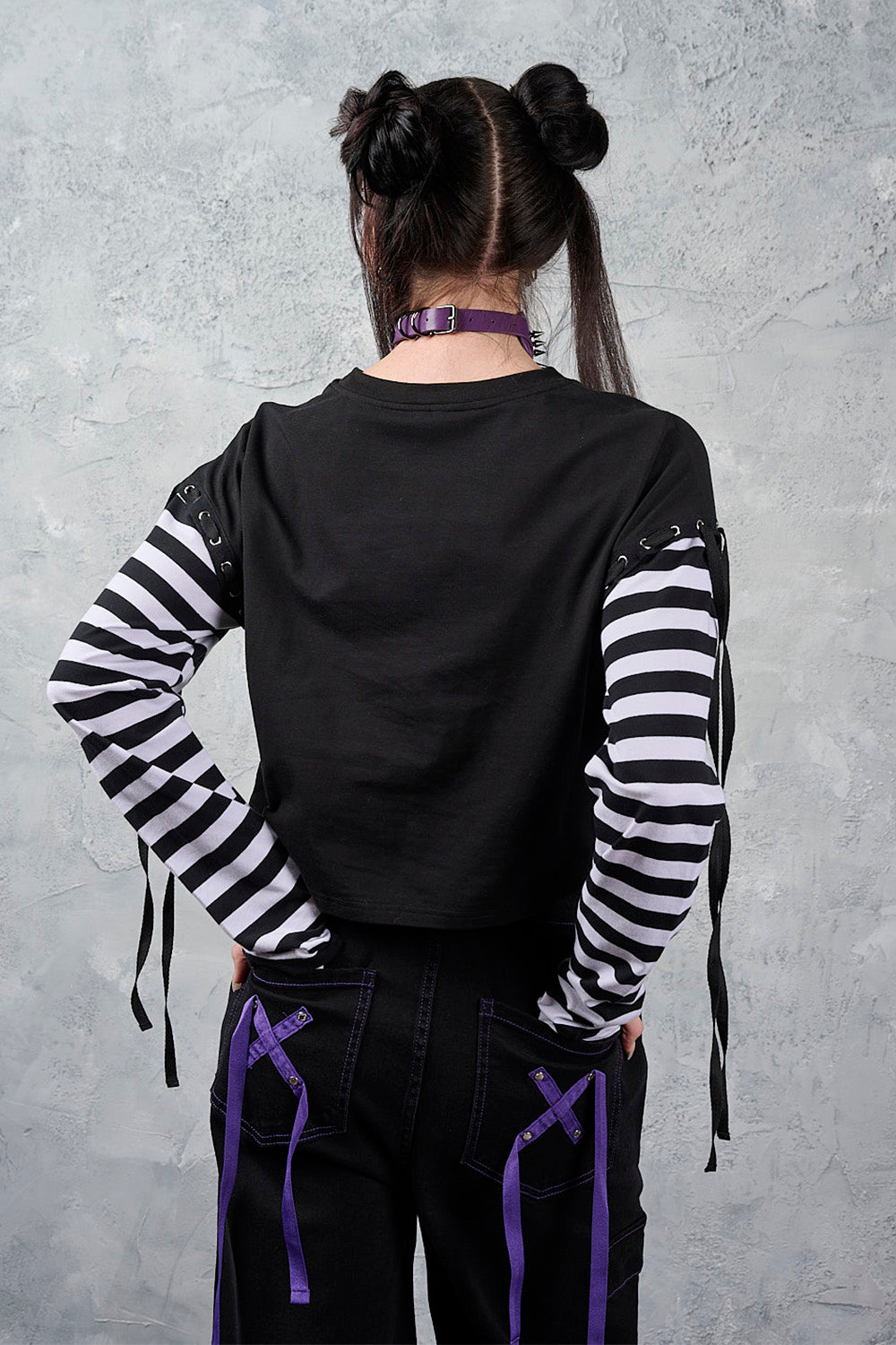 My Heart Hacker Top Blk/Wht