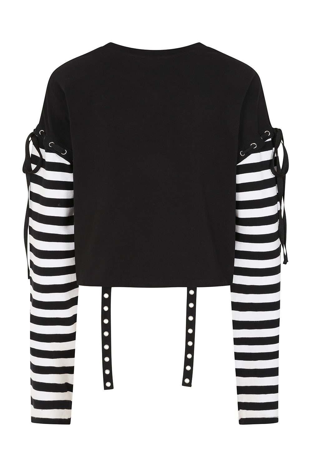 My Heart Hacker Top Blk/Wht