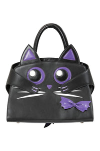 Mystic Cat Handbag BLK/PUR