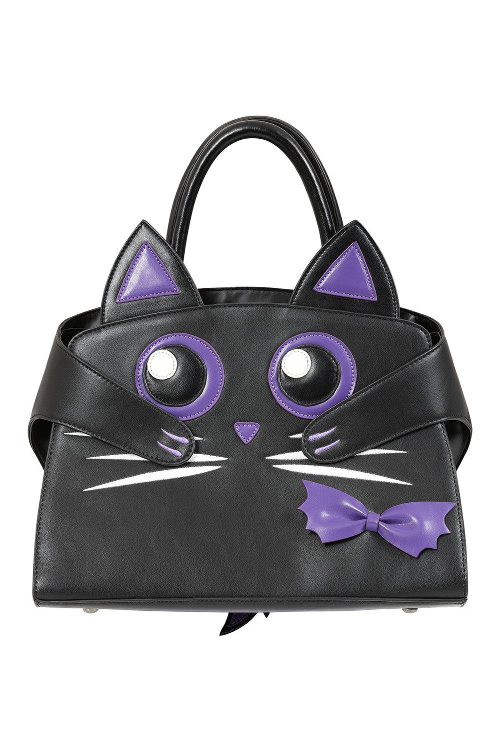 Mystic Cat Handbag BLK/PUR