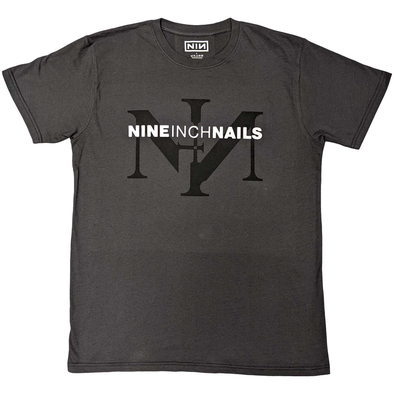 NIN Icon & Logo Grey T