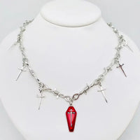 NK-Gothic Red Coffin Cross Swor