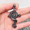 NK-Stainless Dragon Skull Cross