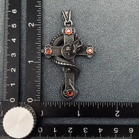 NK-Stainless Dragon Skull Cross