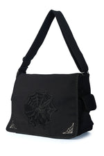 Necro Messenger spiderweb bag