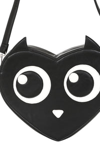 Nocturnal Feline Heart Shape