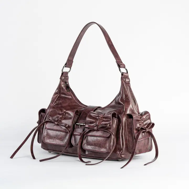Obscura Bow Bag Mulberry Red