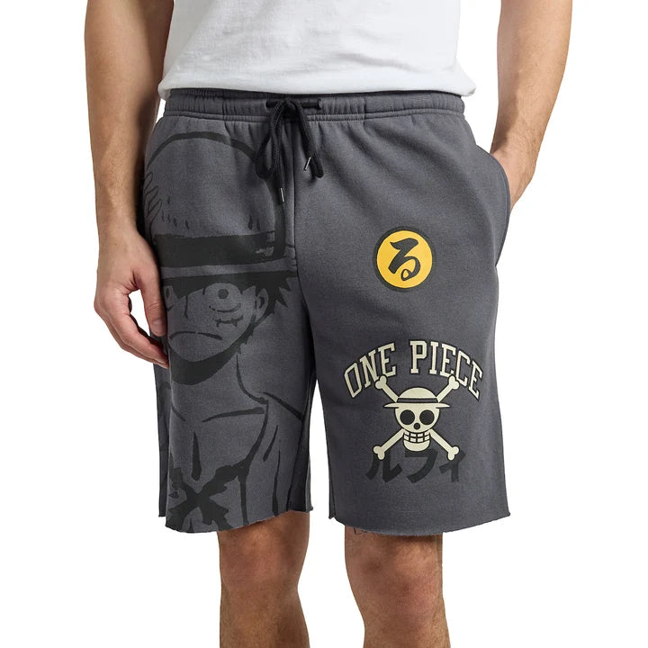 One Piece Luffy Gray Shorts