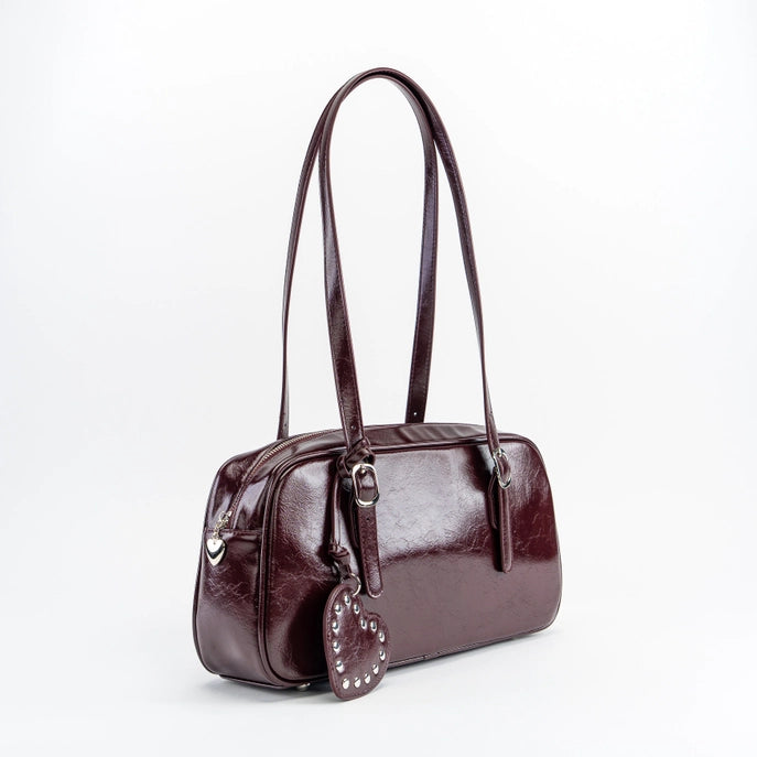 Onyx Bowler Bag Cherry