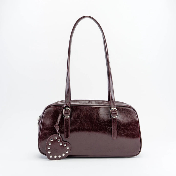 Onyx Bowler Bag Cherry