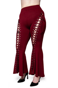 Oxblood Alice Flare Pants