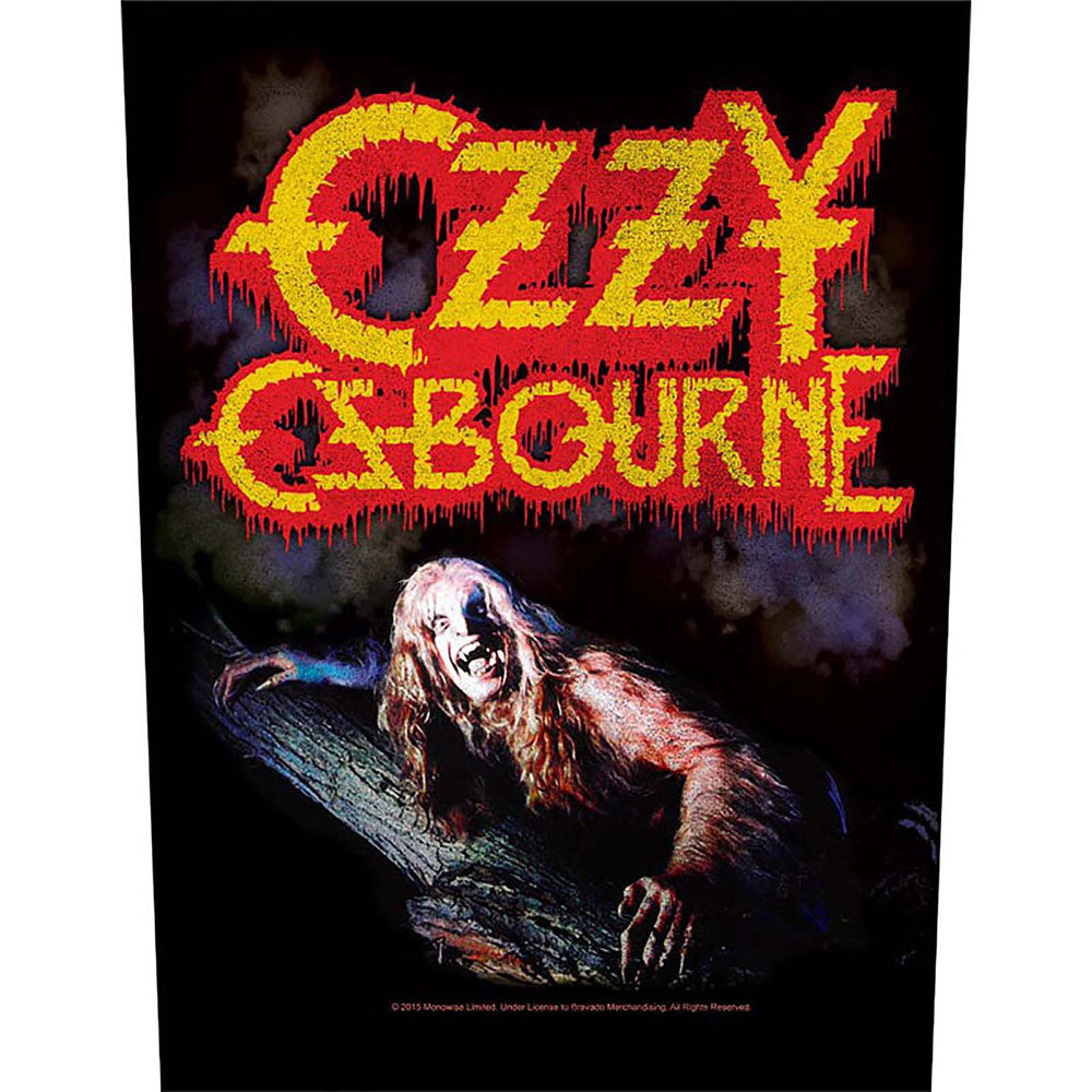 Ozzy Bark at the moon Back Patc