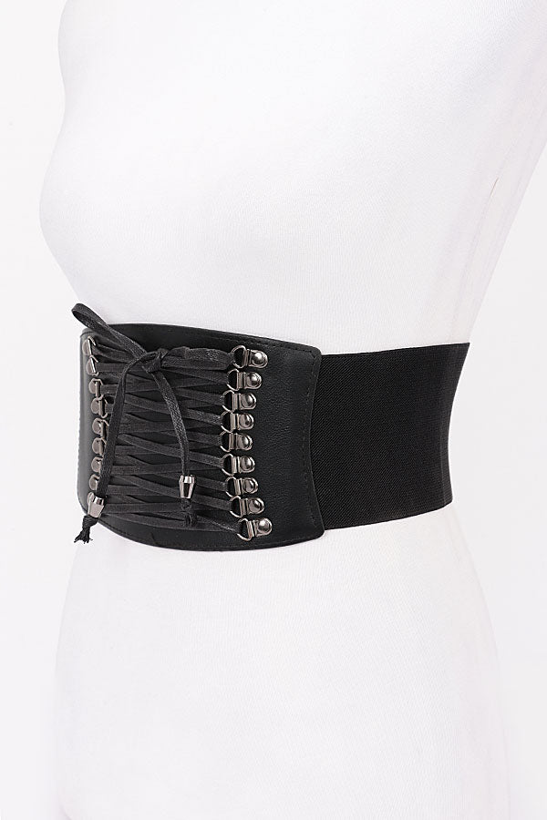 Antique Style Corset Belt Black