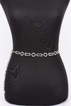Metal Chain Belt Circle/Rectang