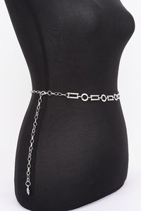 Metal Chain Belt Circle/Rectang