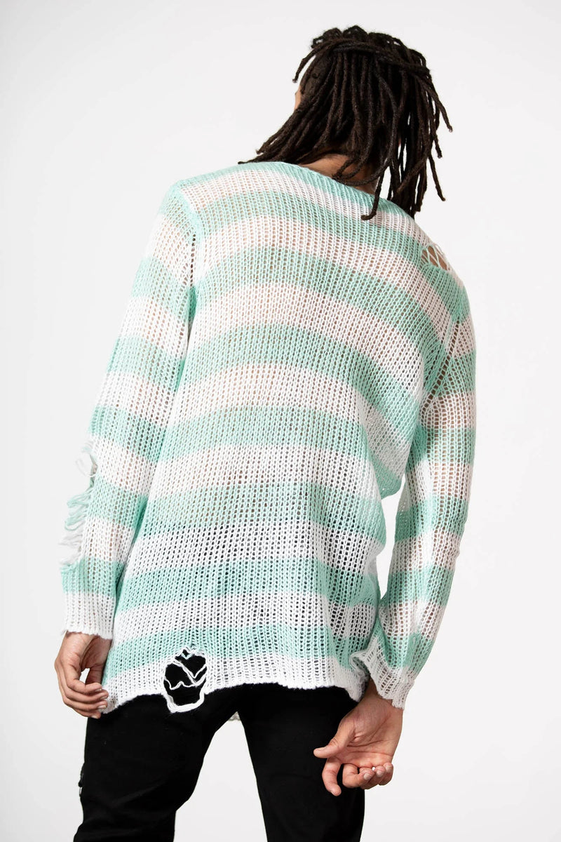 Peppermint Knit Sweater-mint/wt – ShirtsNThingsAZ Peppermint Knit Sweater-mint/wt – ShirtsNThingsAZ