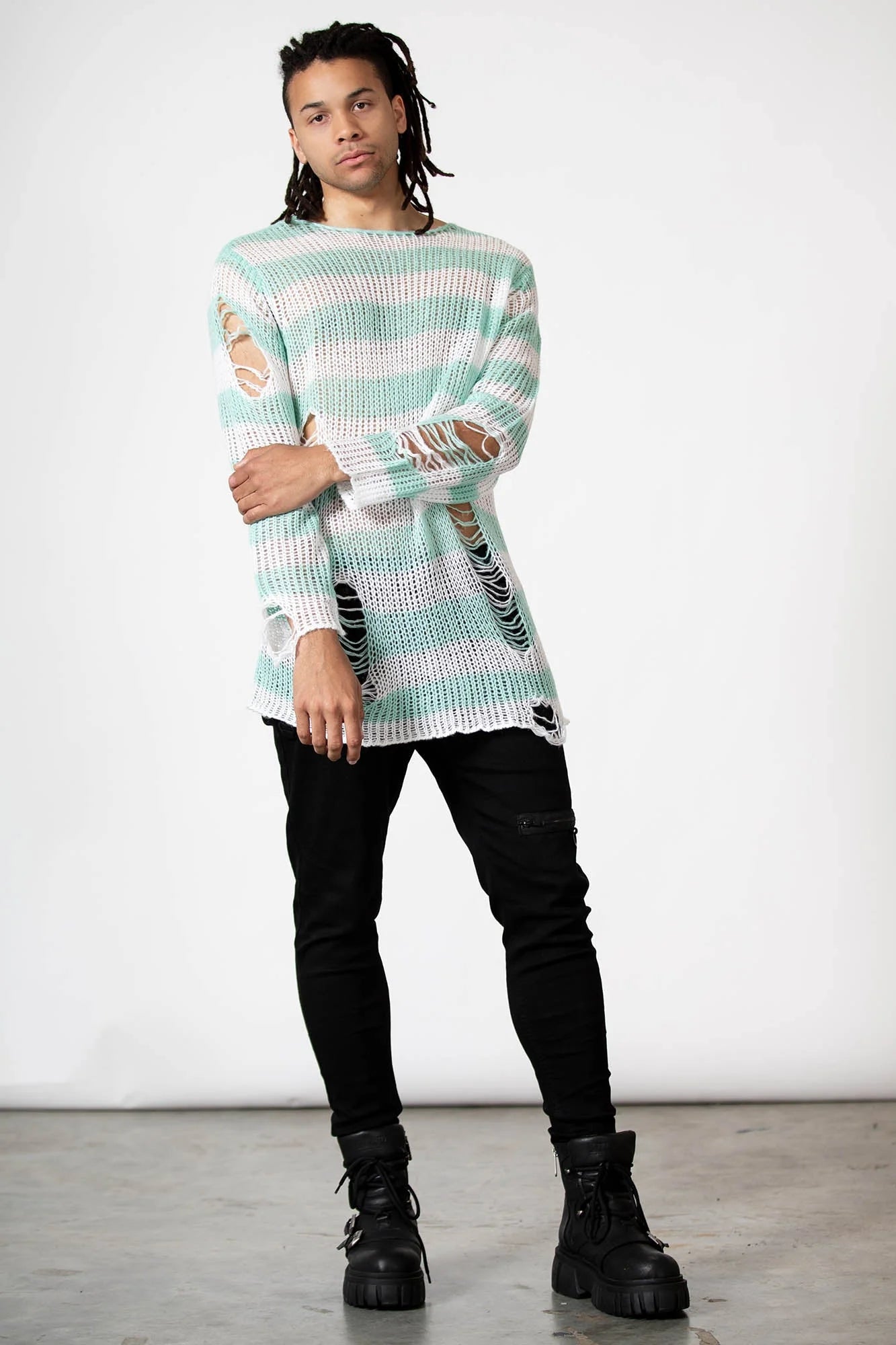 Peppermint Knit Sweater-mint/wt – ShirtsNThingsAZ Peppermint Knit Sweater-mint/wt – ShirtsNThingsAZ