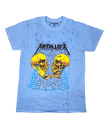 Metallica Skulls Blue Distresse