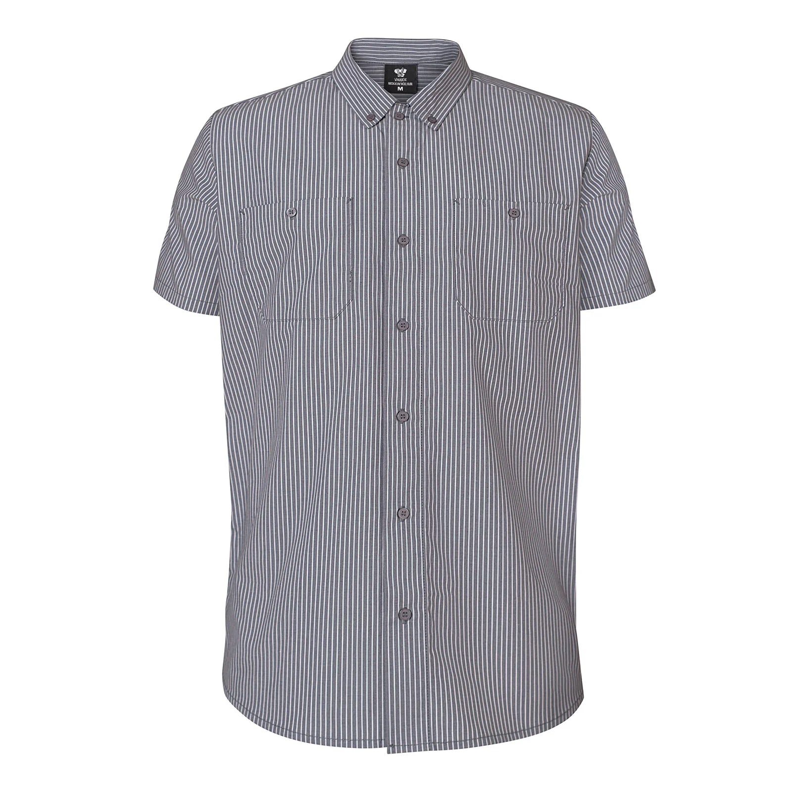 Pinstripe Gray w/White Stripes